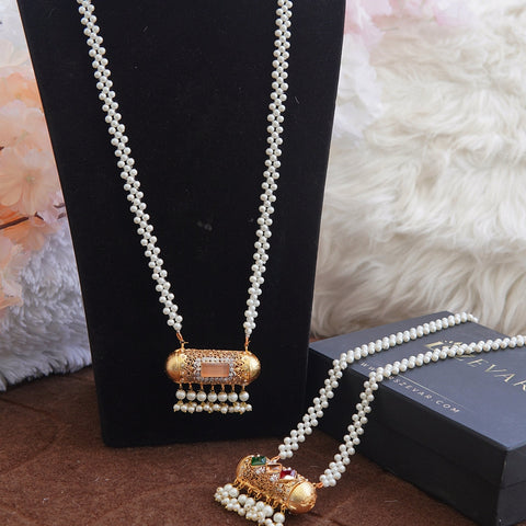 Rajasthani Dholki Double Pendant Mala