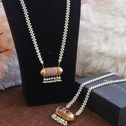 Rajasthani Dholki Double Pendant Mala