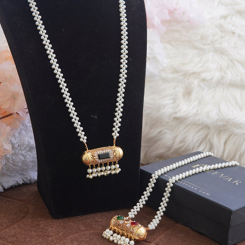 Rajasthani Dholki Double Pendant Mala