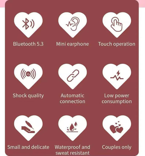 K520 Wireless Heart Earbuds