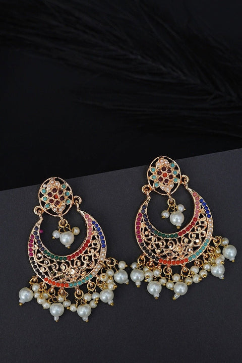 Hyderabadi Traditional Chandbali Earrings