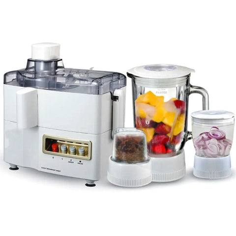 National 4 in 1 Juicer Blender Grinder With Drymill + Premium - Electric Kettle 2.0 Liter + Imported Deluxe Automatic Iron