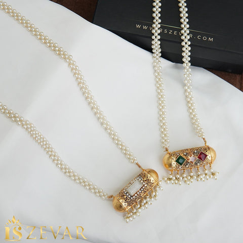 Rajasthani Dholki Double Pendant Mala